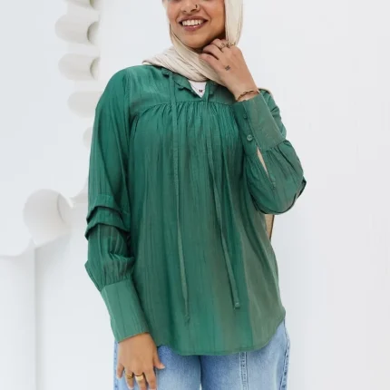 blouse hijab mint
