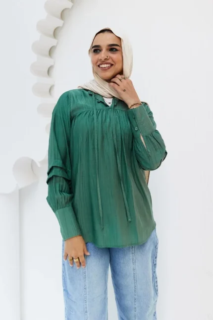 blouse hijab mint