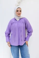 blouse lavandar shein