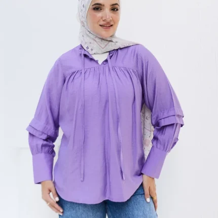 blouse lavandar shein