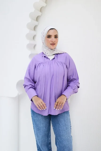 blouse lavandar shein
