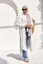 long shirt dress white