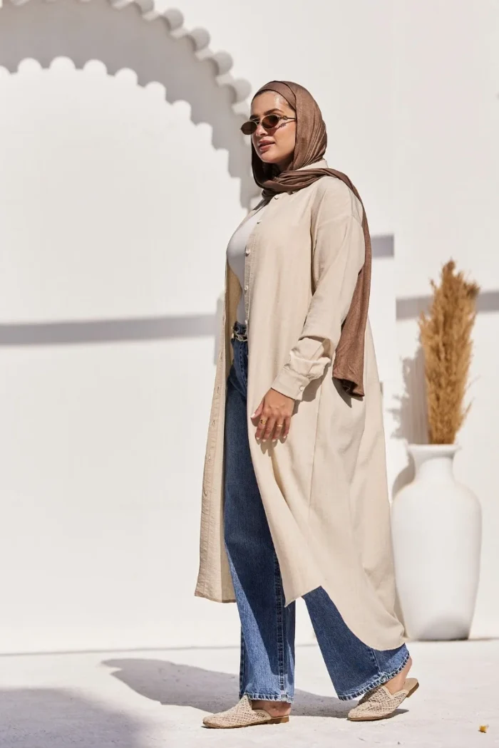 long shirt dress linen shein price
