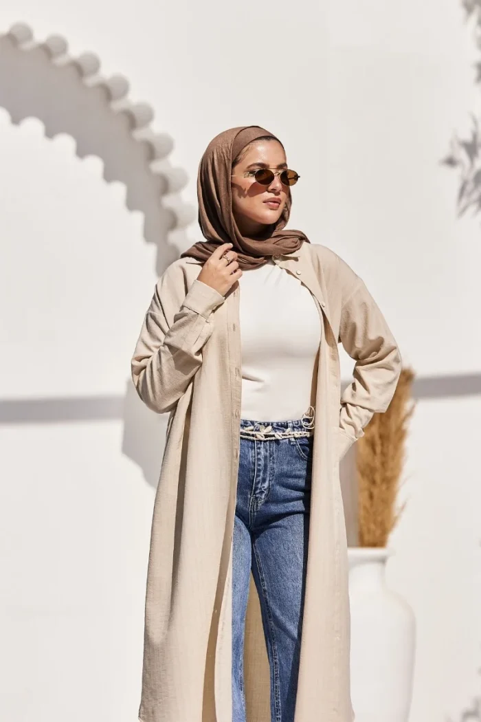long shirt dress linen shein price