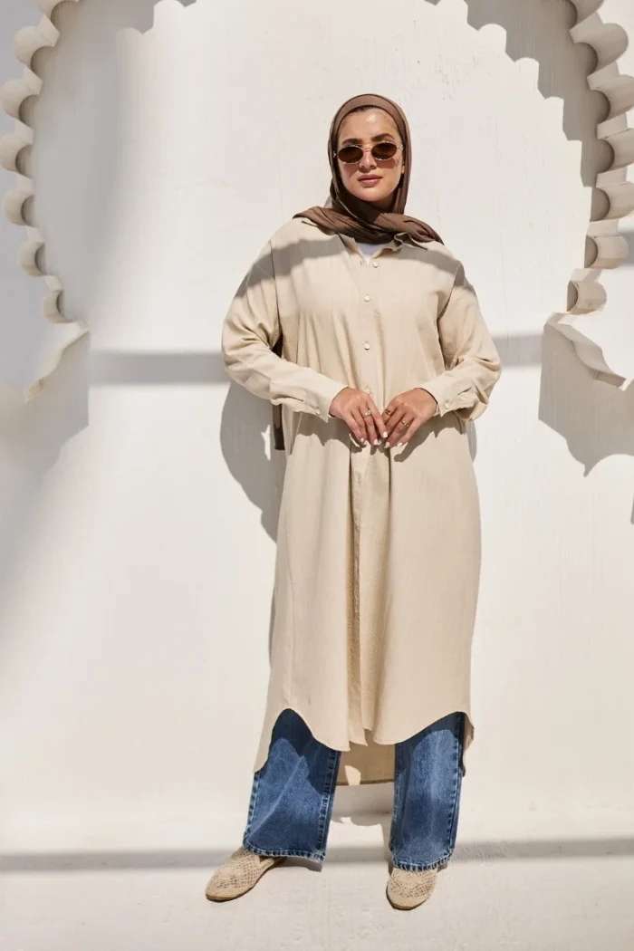 long shirt dress linen shein price