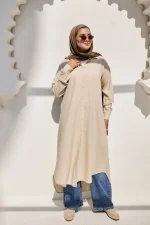long shirt dress linen shein price