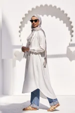 long shirt dress white
