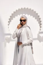 long shirt dress white