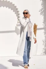 long shirt dress white