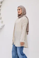 shein chemise stripped