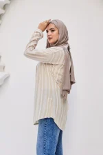 shein chemise stripped