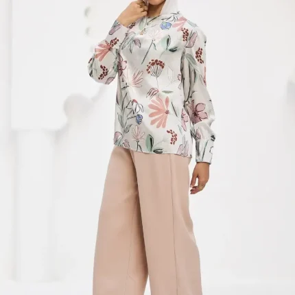 Elegant satin blouse for women perfect for special occasions